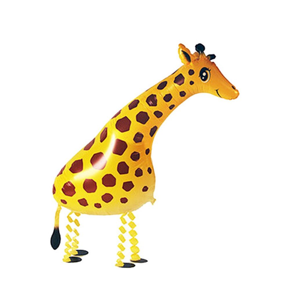 SET OF 10 COLORFUL ZOO ANIMAL WALKING BALLOON PET AIR FOIL HELIUM BIRTHDAY PARTY