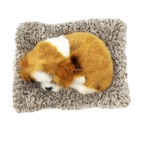 MINI PERFECT PETZZZ CAVALIER KING CHARLES PUPPY BREATHING SNORING HUGGABLE PET