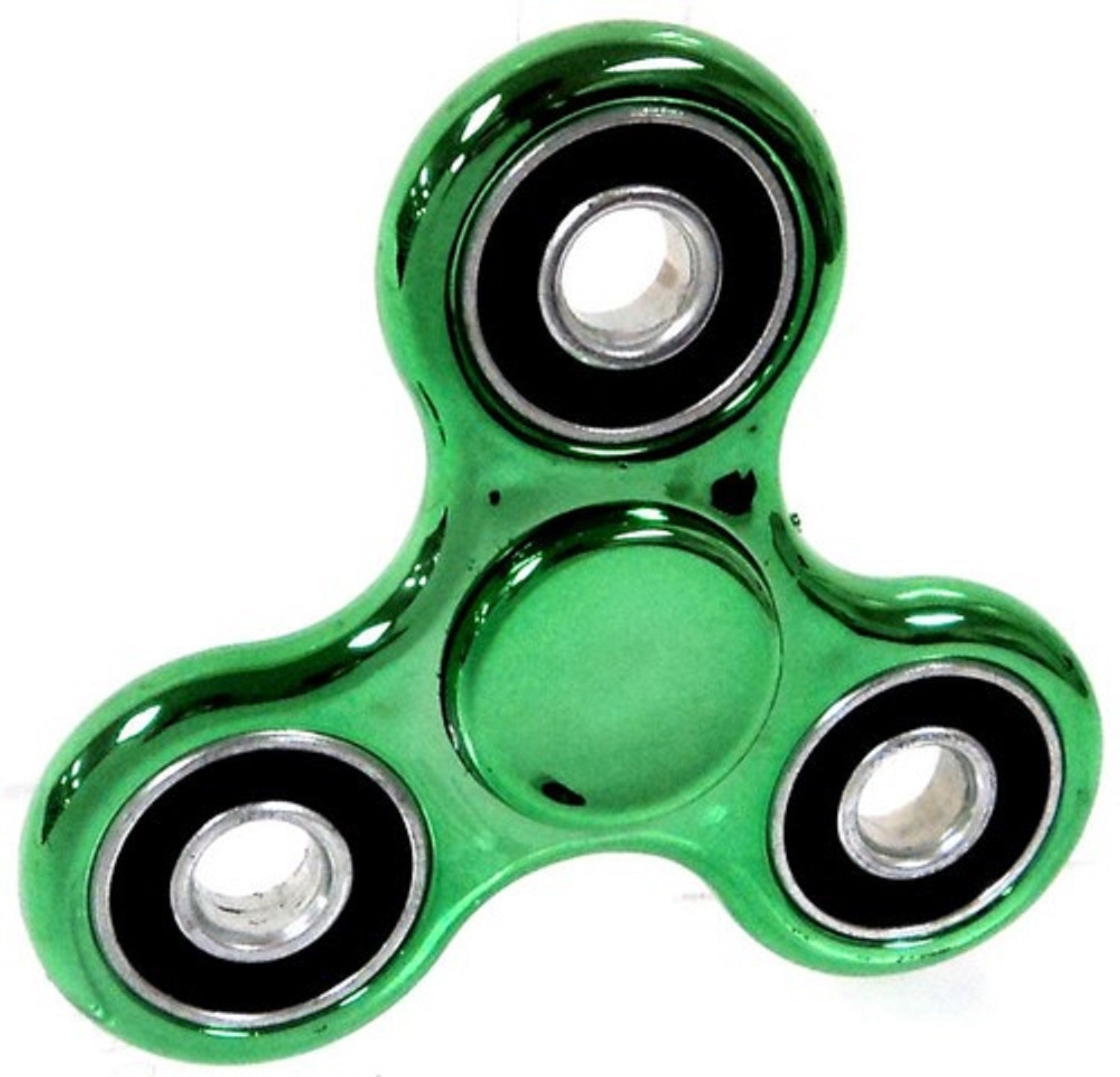 REGULAR METALLIC Fidget Metal Hand Spinner Stress Anxiety Relief Toys Tri 3