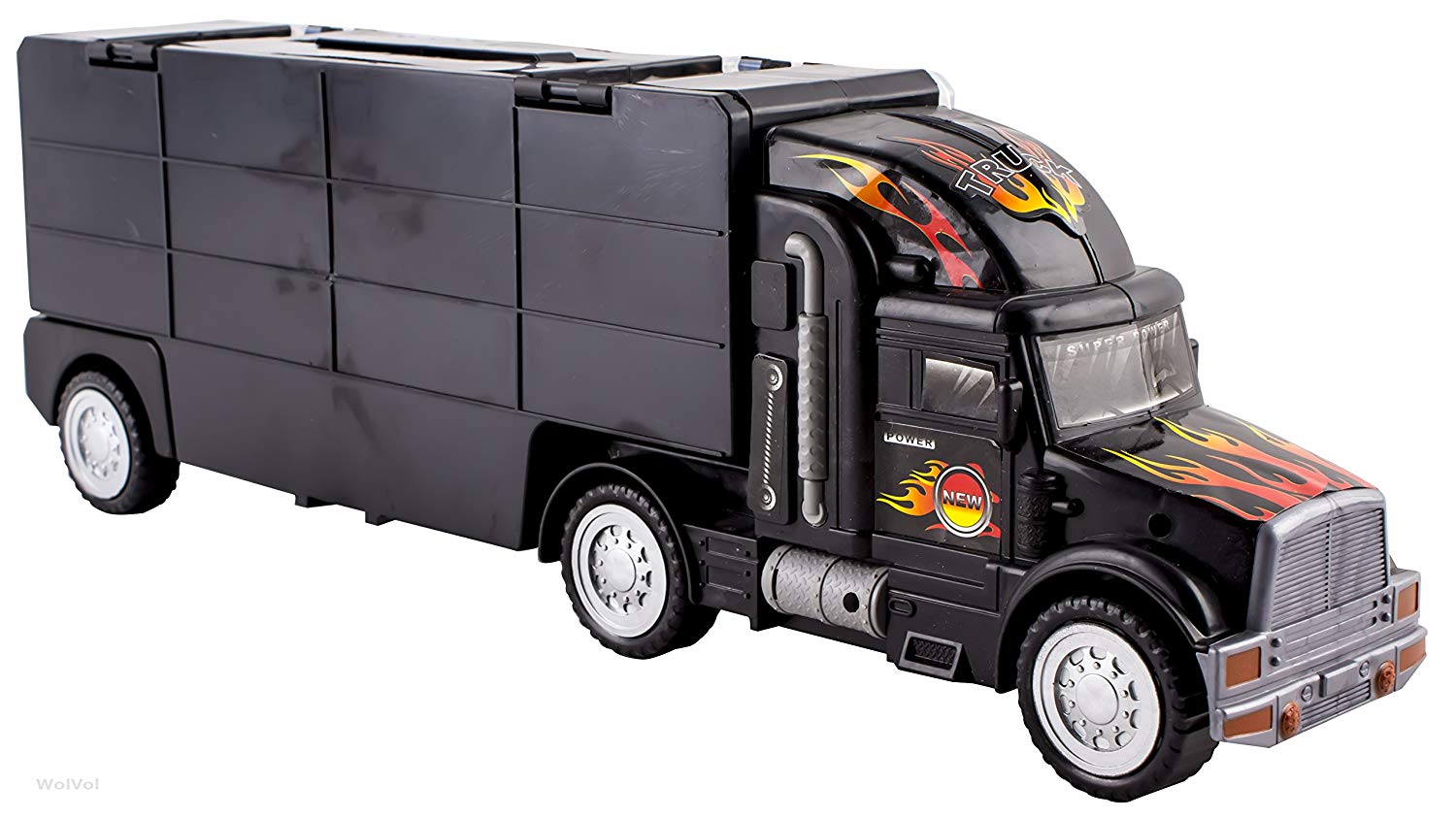 Toy Truck Transport Car Carrier Include 6 Cars 28 Toy Car Slots