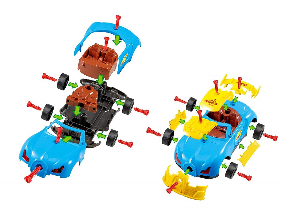 Take Apart Racing Car 30 Piece Constructions Set Engine Sounds Light