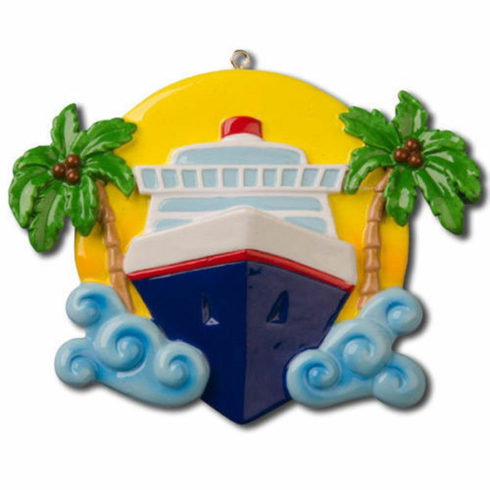 Cruise Ship World Travel Personalized Christmas Tree Ornament Xmas New