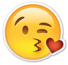 THROWING KISS EMOTICON SPLAT BALL (STRESS BALL, SQUEEZE BALL)