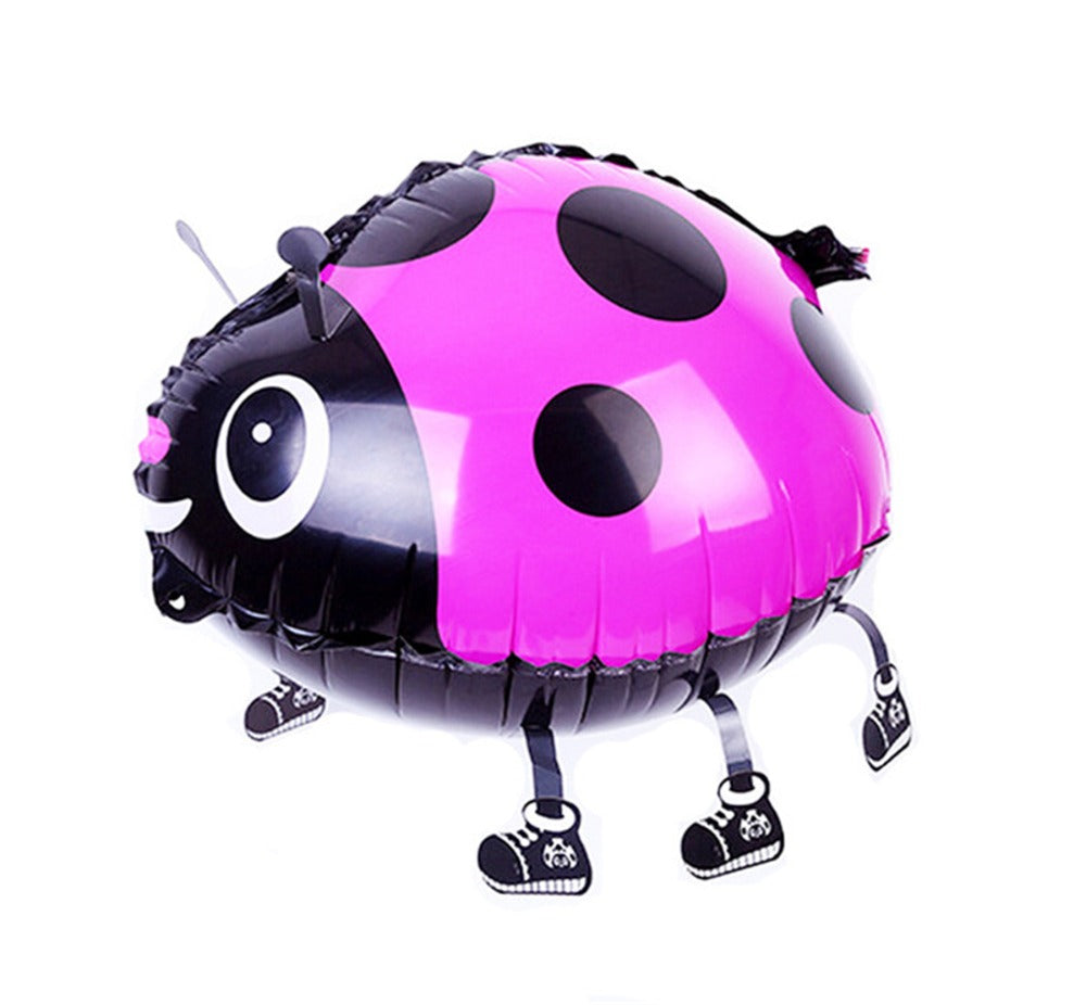 PINK LADYBUG WALKING BALLOON ANIMAL