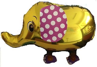 GOLD ELEPHANT WALKING BALLOON ANIMAL