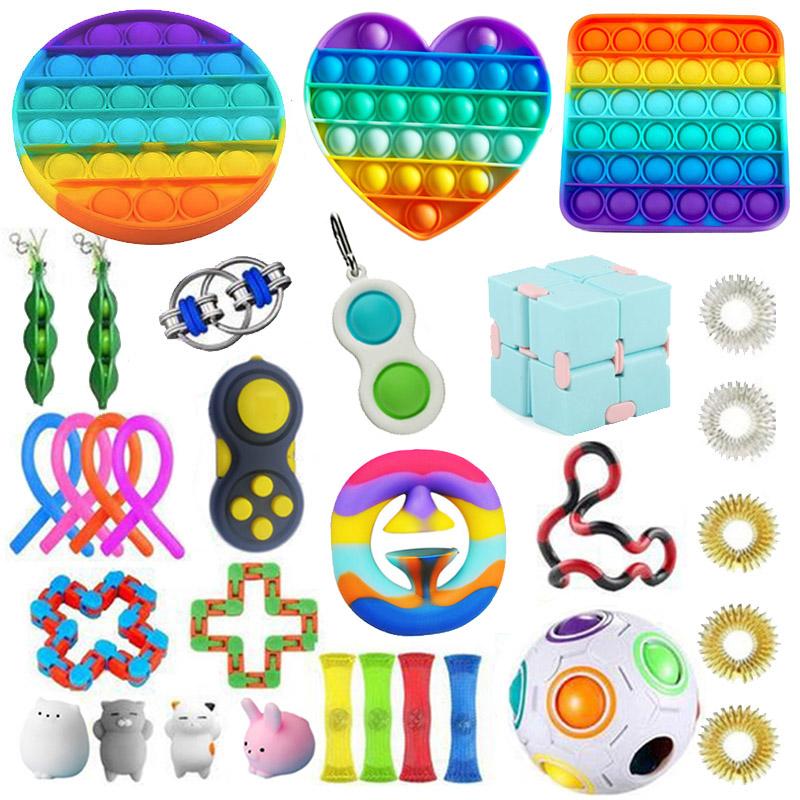Set Of 5 Pop Bubble Fidget Toys