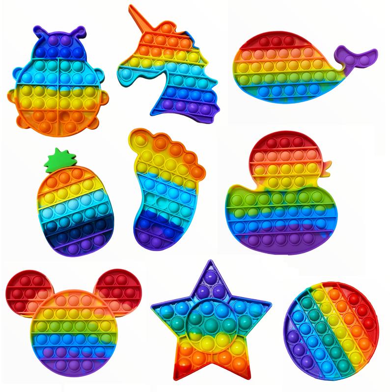 Set Of 20 Pop Bubble Fidget Toys